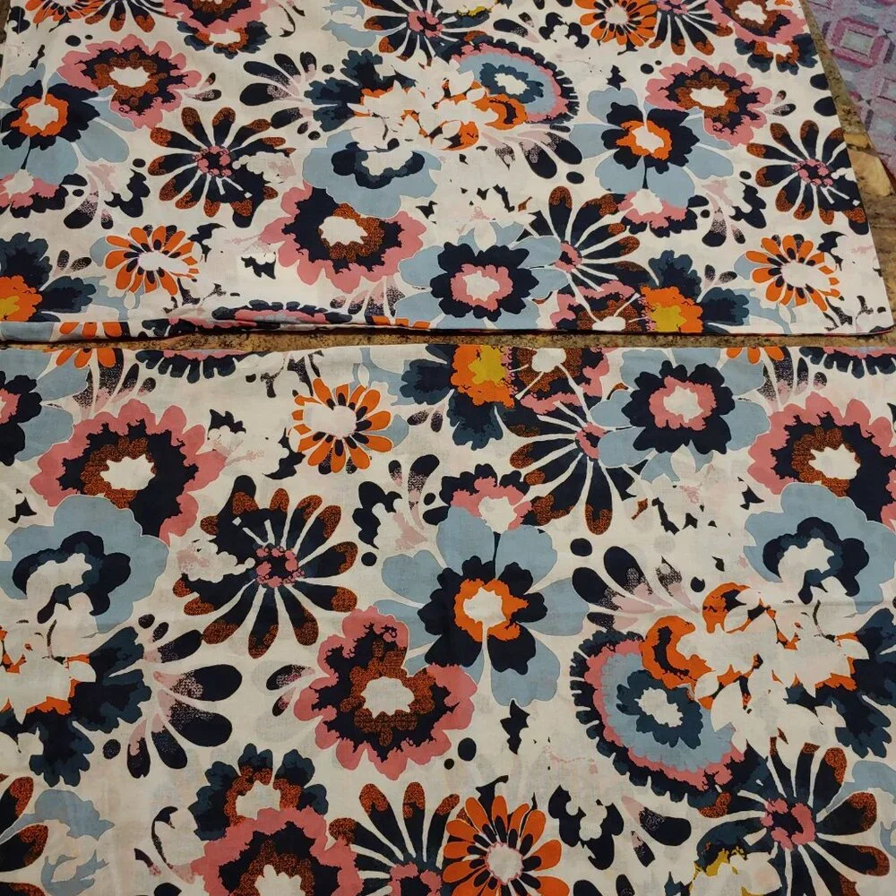 2 Ikea Honsgullort Floral Pillowcases 36x20